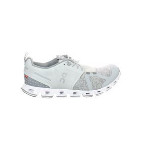 On Cloud Running Light Gray and White Women's Athletic Shoes